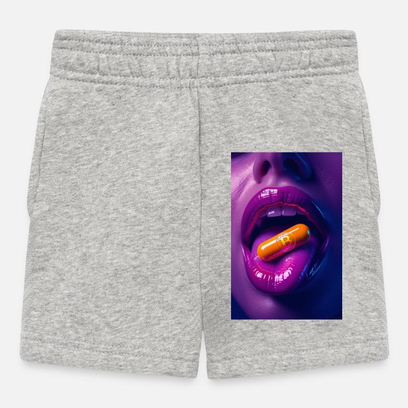 Soirée Orangepill - Short Bébé - gris chiné