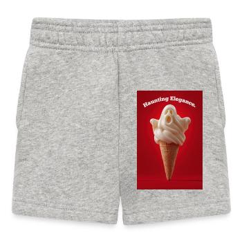 Haunting IceCream Cone - Baby Shorts - heather grey - Front