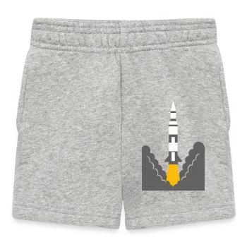 Lancement de fusée - Short Bébé - gris chiné - Devant