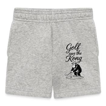 Golf rettet den Kong - Baby Shorts - Grau meliert - Vorne