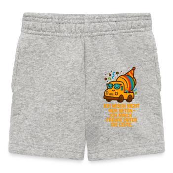 Ich_mische_nicht_nur_Beton_ich_mische_Freunde_u - Baby Shorts - Grau meliert - Vorne