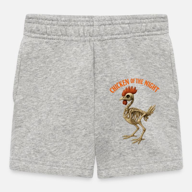 Poulet de la nuit - Short Bébé - gris chiné