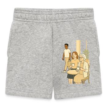 Kaffeestunde Generationen - Baby Shorts - Grau meliert - Vorne