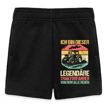 Farmer Farm Farmer Farmer Tractor - Baby Shorts - black - Front