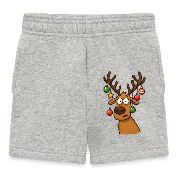 Rentier - Baby Shorts - Grau meliert - Vorne