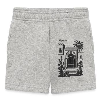 Plantes du désert de l’arche de porte marocaine - Short Bébé - gris chiné - Devant