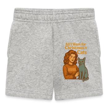 Noël moche Weihnachten - Short Bébé - gris chiné - Devant