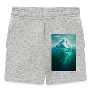 Dualité de la Montagne dans Ocean Blue - Short Bébé - gris chiné - Devant