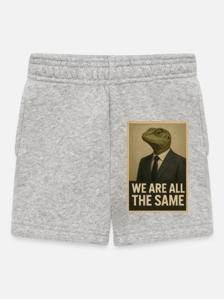 Wir sind alle gleich - Baby Shorts - Grau meliert