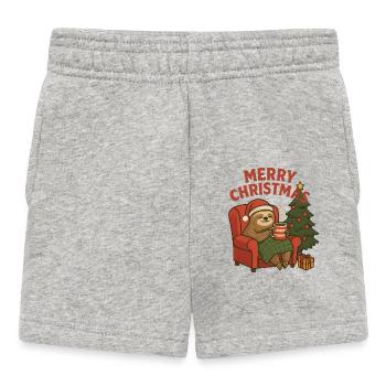 Cozy Christmas lazy in the armchair - Baby Shorts - heather grey - Front