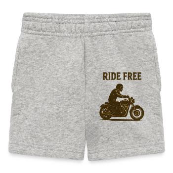 Silhouette moto sans conduite - Short Bébé - gris chiné - Devant