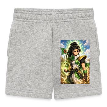 DZ Manga – Frauen - Baby Shorts - Grau meliert - Vorne