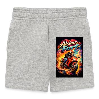 Love speed - Baby Shorts - heather grey - Front