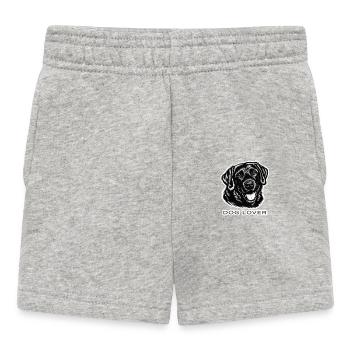 Dog Lover Dog Portrait - Baby Shorts - heather grey - Front