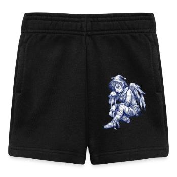 Trauriger blauer Engel - Baby Shorts - Schwarz - Vorne