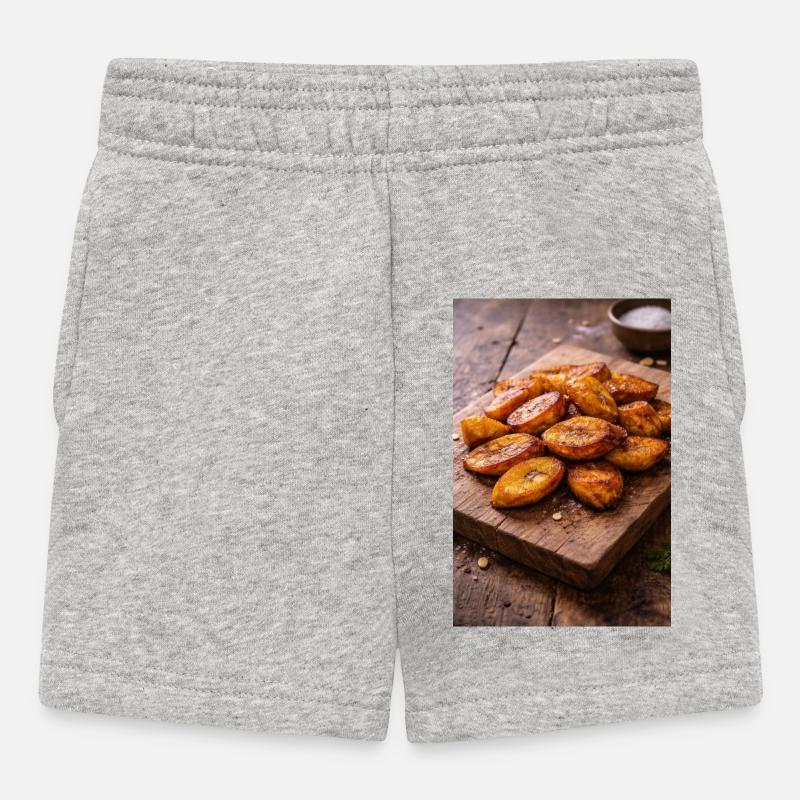Plantains frits (Dodo) - Short Bébé - gris chiné
