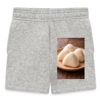 Onigiri Reisbällchen Japanstil - Baby Shorts - Grau meliert - Vorne