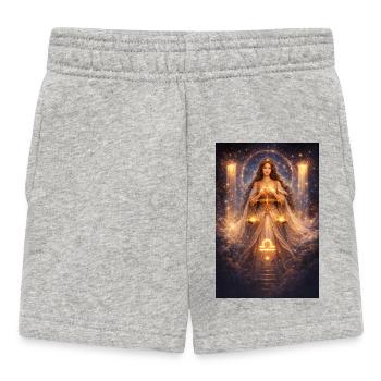 Waage - Baby Shorts - Grau meliert - Vorne