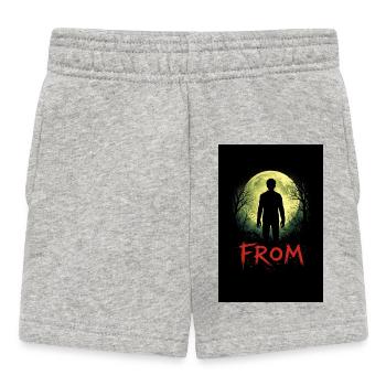 Mondlichtschatten - Baby Shorts - Grau meliert - Vorne