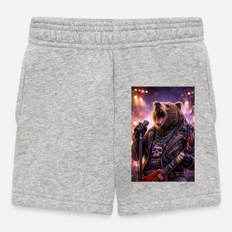 RockyZoo40 - Short Bébé - gris chiné