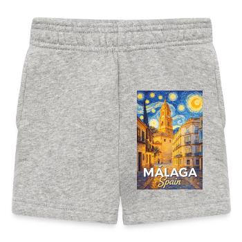 Málaga, Espagne - Short Bébé - gris chiné - Devant