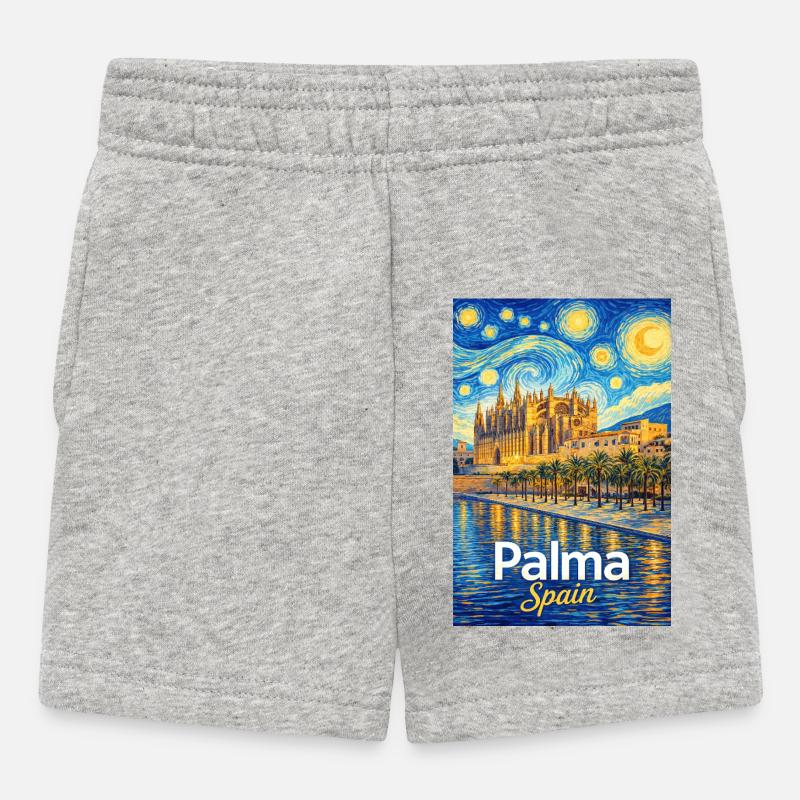 Palma, Espagne - Short Bébé - gris chiné