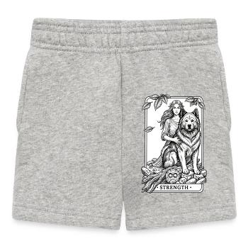 Eurasier | Strength | Tarot - Baby Shorts - Grau meliert - Vorne