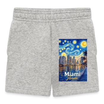 Miami Florida - Baby Shorts - heather grey - Front
