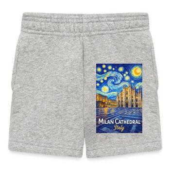 Milaner Dom Sternennacht - Baby Shorts - Grau meliert - Vorne