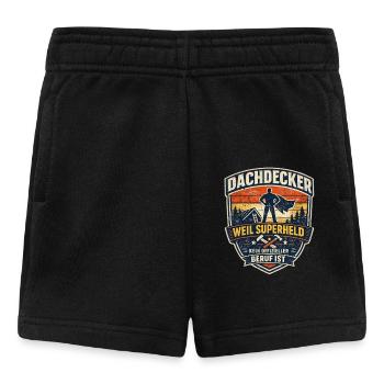 Dachdecker Superheld - Baby Shorts - Schwarz - Vorne