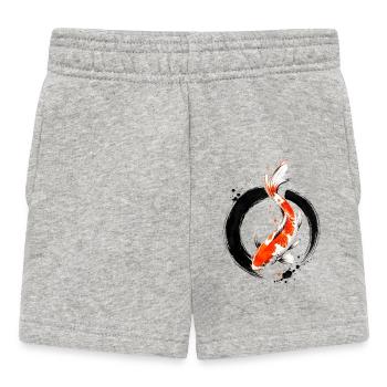 Zen Koi Ink Circle - Baby Shorts - Grau meliert - Vorne