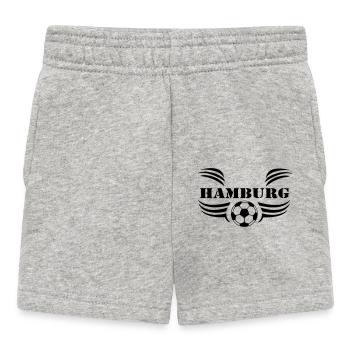 Hamburg , Tradition , Fußball Hamburg (25) - Baby Shorts - Grau meliert - Vorne