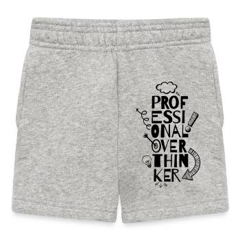 Professional Overthinker - Baby Shorts - Grau meliert - Vorne