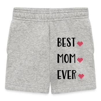 Mutter - Baby Shorts - Grau meliert - Vorne