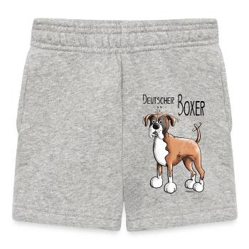 Deutscher Boxer - Baby Shorts - Grau meliert - Vorne