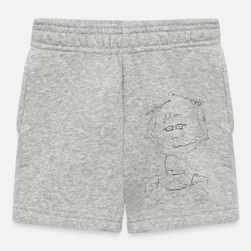 Drumnerd - Short Bébé - gris chiné