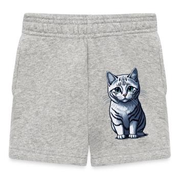 Kitten - Baby Shorts - heather grey - Front