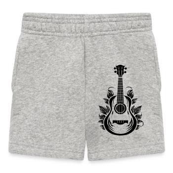 Lustige Ukulele - Baby Shorts - Grau meliert - Vorne