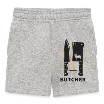 Honneur du boucher - Short Bébé - gris chiné - Devant