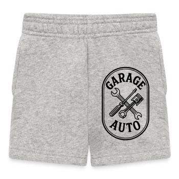 Garage auto - Short Bébé - gris chiné - Devant