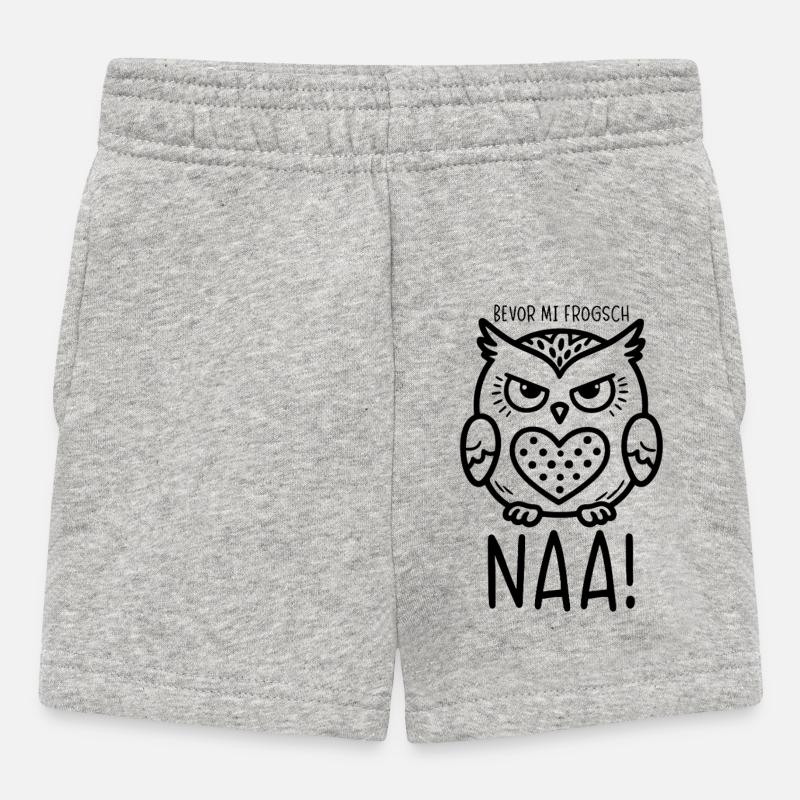 OWL - Avant mi frogsch - NAA ! - Short Bébé - gris chiné