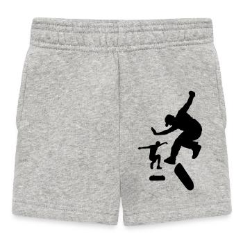 Skateboard - Baby Shorts - Grau meliert - Vorne