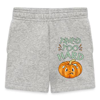 Tried_too_hard - Baby Shorts - heather grey - Front