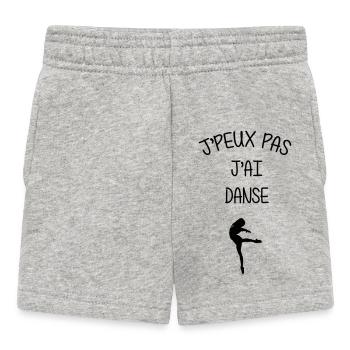 J’peux pas, j’ai danse - Short Bébé - gris chiné - Devant