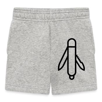 Messer - Baby Shorts - Grau meliert - Vorne