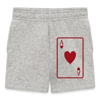 Carte de poker - Short Bébé - gris chiné - Devant