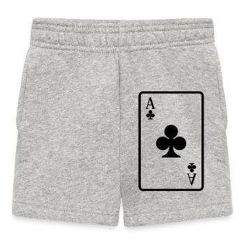 Carte de poker - Short Bébé - gris chiné - Devant