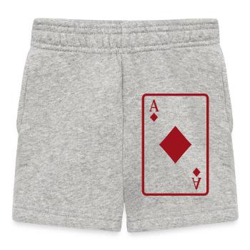 Carte de poker - Short Bébé - gris chiné - Devant