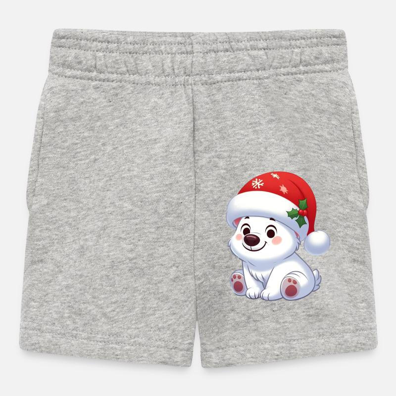 polar bear 13 - Short Bébé - gris chiné