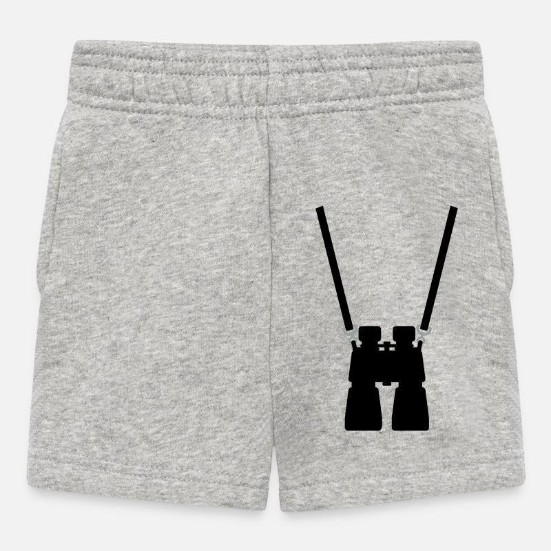 binoculaire - Short Bébé - gris chiné